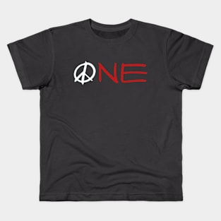 ONE peace sign Kids T-Shirt